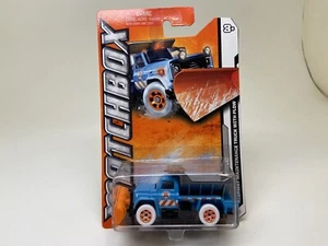MATCHBOX-HIGHWAY MAINTENANCE TRUCK W/PLOW-MBX ARCTIC-5 OF 10-SEALED ON CARD - Picture 1 of 6
