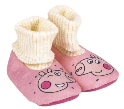 Haus Schuhe Peppa Pig Gr.24 Wutz NEU rosa weiß warm winter kinder