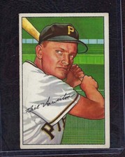 1952 Bowman Baseball Card #119 Bill Howerton, Pittsburgh Pirates, EX-MT!