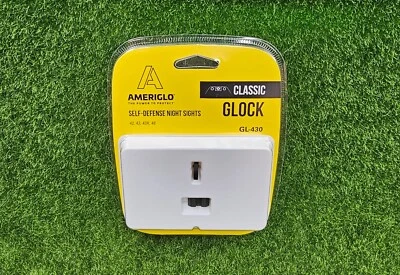 Mira noturna AmeriGlo Classic 3 pontos para Glock 42 43 43X 48 branco/verde - GL-430 - Imagem 1 de 4