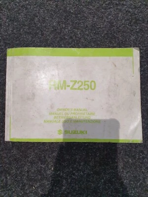 Genuine Suzuki RM-Z250 2003 Owner's Manual 99011-11AA0-01R - Image 1 of 4