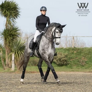 Almohadilla de sillín WoofWear Vision negra Damson - GP, CC, doma - equitación, transpirable - Imagen 1 de 9