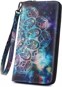 Wallet Women Large Capacity Clutch Purse for Ladies Card Holder RFID Wristlet Ph - Picture 1 of 12