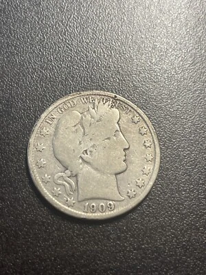 Полдоллара Барбера 1909 O G/VG - Изображение 1 из 4