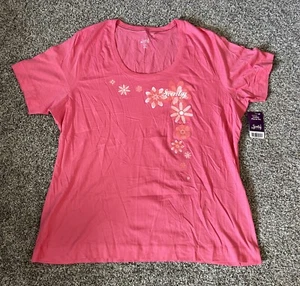 NUOVA maglietta floreale donna Scentsy Success fiori rosa donna taglia 4XL Port Authority - Foto 1 di 8