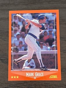 1988 Score Traded Mark Grace Rookie #80T Chicago Cubs