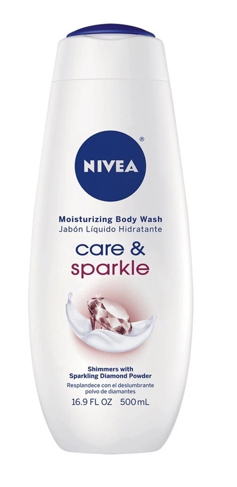 Lavagem corporal hidratante Nivea Care And Sparkle 16,9 oz - Imagem 1 de 2