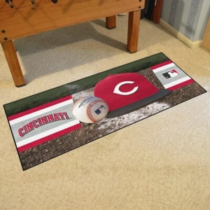 MLB - Cincinnati Reds Baseball Runner Rug - 30in. x 72in. - Picture 1 of 5