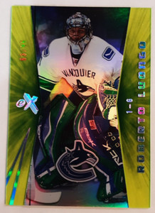 2008-09 Fleer Ultra EX Essential Credentials Green #2 Roberto Luongo 63/99