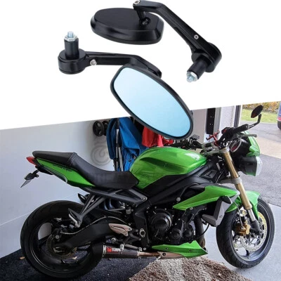 Концевые зеркала заднего вида для мотоциклов 7/8 дюйма для Triumph Street Speed Triple R RS S - Изображение 1 из 4