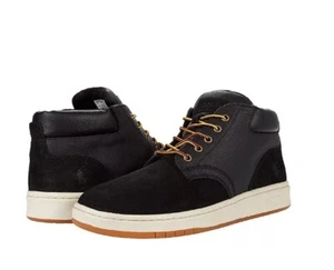 Polo Ralph Lauren Men Shrunken Nubuck Leather Sneaker Boot Size 10.5 New w/o Box - Picture 1 of 14