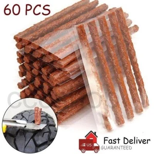 60PCS Tire Repair Plugs Tubeless Seal Patch Tyre Rubber Strips Self Vulcanizing - Picture 1 of 8