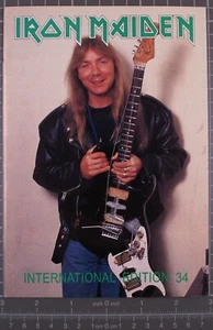 Iron Maiden Magazine Official Vintage Fan Club Original Vintage No. 34A - Imagen 1 de 12