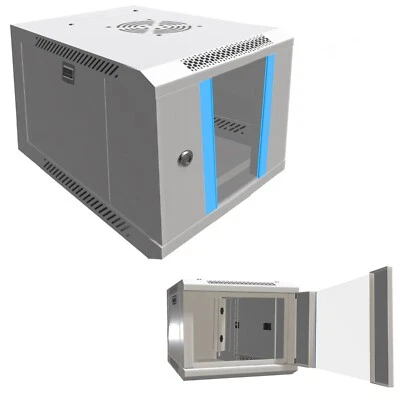 Extralink 4HE 10" Netzwerkschrank Serverschrank Wandgehäuse 4HE 10" Grau - Bild 1 von 4