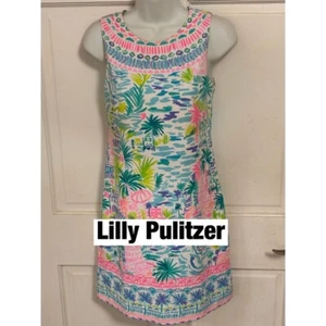 Lilly PulitzerPrivate Island Kleid Baumwolle gefüttert Print - Bild 1 von 10