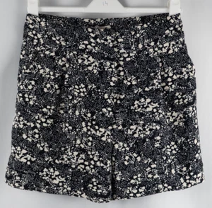 H&M Black & White Splash Size 10 Shorts New With Tag - Picture 1 of 7
