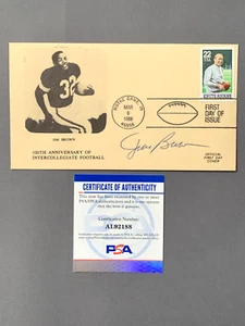Jim Brown Autographed First Day Cover Envelope Cleveland Browns PSA DNA - Picture 1 of 2