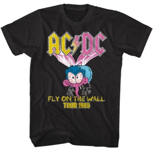 ACDC Fly on the Wall Tour 85 Men's T Shirt - Picture 1 of 4