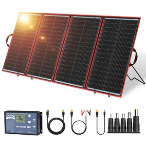 Dokio Solarpanel 300w Faltbar Tragbar 12V Solar für Batterie Wohnmobil Camping - Bild 1 von 21