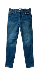 J.CREW Lookout High Rise Skinny Jean Womens 31x26 Blue Medium Wash Stretch F4672 - Picture 1 of 14