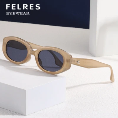 Gafas de sol ovaladas para exteriores de moda hombres mujeres conducción marco pequeño gafas de sombra  Foto 1 de 4