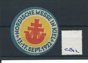wbc. - CINDERELLA/POSTER - CE62 - EUROPE- NORDISCHE MESSE IN KIEL - 1922 - Picture 1 of 1