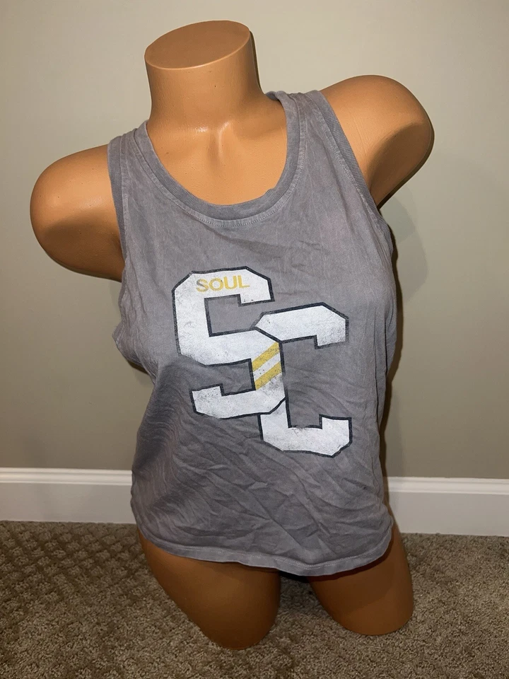 Soul Cycle Gray White Logo Women’s  Muscle Tank Top Shirt Jersey Small - Image 1 of 4