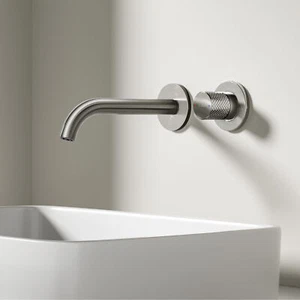 EMKE Badarmaturen Mischbatterie Waschbecken Wandmontiert Waschtischarmatur - Bild 1 von 14