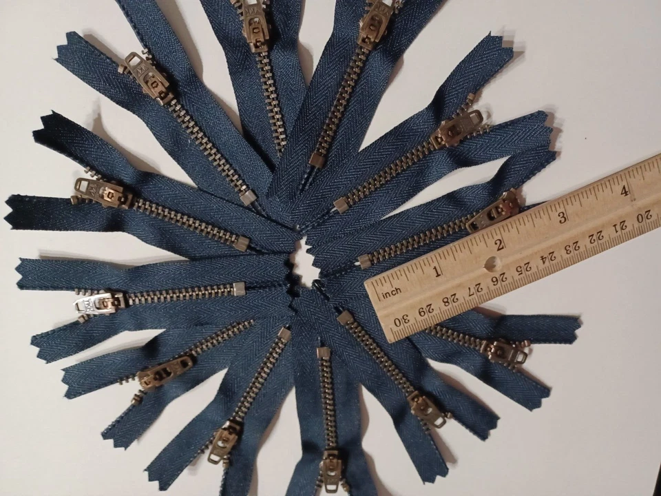 2" YKK Metal zippers navy blue 12 piece **CLOSE OUT PRICING FREE US SHIPPING**^ - Image 1 of 1