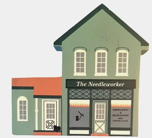 Cats Meow Needleworker House Blue Series XIII Vintage 1997 Signed - Picture 1 of 10