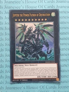 DOOD-EN044 Jupiter the Power Patron of Destruction Ultra Yu-Gi-Oh Card 1st New - Picture 1 of 3