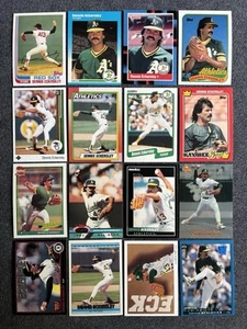 DENNIS ECKERSLEY 1982-1996 Baseball Card Lot! 16x Cards Oakland A's Cubs HOF - Picture 1 of 2