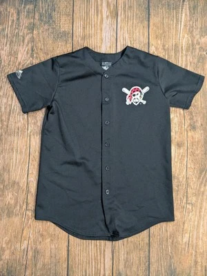 Vintage Majestic Pittsburgh Pirates MLB Jersey Black Boys Youth XL - Image 1 of 4