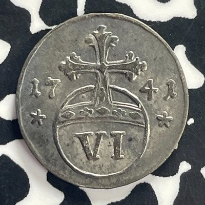 1741 Germany Brunswick-Wolfenbuttel 6 Pfennig Lot#GB153 KM#855 - Image 1 of 2