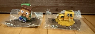 Mattel Minecraft Mini Mode Bloom Blocks Steve & Bees Loose Mini Figure Lot - Image 1 of 2