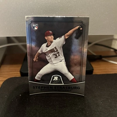 Tarjeta de novato Bowman Platinum Stephen Strasburg 2010 #1 - Nacionales Foto 1 de 2