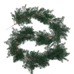 190cm Hanging Pine Garlands DIY Accessories Cedar Greenery Rattan Christmas - Picture 1 of 15