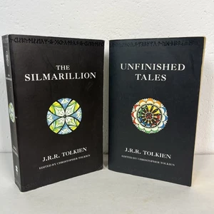 J.R.R Tolkien The Silmarillion & Unfinished Tales, black edition 1998/1999 - Bild 1 von 7