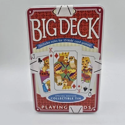Fundex Big Deck Playing Cards Special Edition with Collectible Tin Super Large - Image 1 of 4