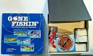 Gone Fishin Board Game Vintage 1987 Game For Fishermen Authentic Parts & Pieces - Picture 1 of 7