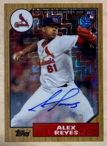 Alex Reyes RC Auto - 2017 Topps '87 Topps Silver Pack Chrome Autographs #87A-AR - Bild 1 von 2