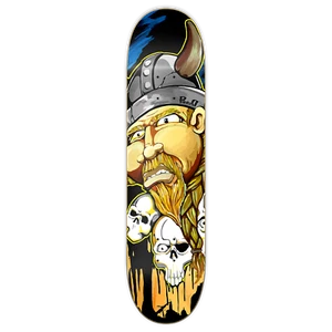 Yocaher Graphic Viking Skateboard Deck - DECK ONLY - Picture 1 of 4