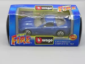 Voiture Chevrolet Corvette '97 bleu - Bburago - Imagen 1 de 4
