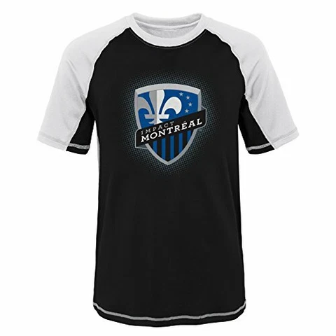Outerstuff MLS Youth Boys (8-20) Montreal Impact Short Sleeve Rash Guard Cover