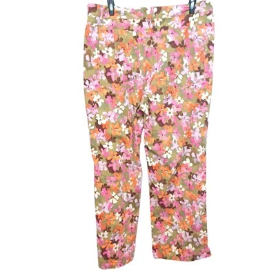 Pantalones Cortos Etcetera Mujer Talla 10 Rosa Amarillo Floral Informal Vacaciones Comodidad Foto 1 de 4