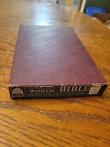 Self Pronouncing Text World Bible King James Version w/Box 1950's - Picture 1 of 6