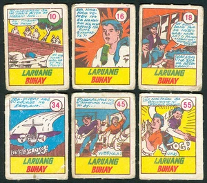 6 Vintage EXOTIC LARUANG BUHAY Philippine TEKS / Trading Comic Cards - Picture 1 of 1