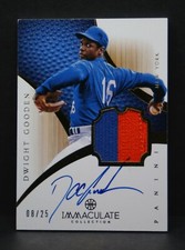 Dwight Doc Gooden 2012-13 Immaculate Collection Patch On Card Auto #8/25 SP METS