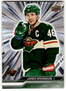 2023-24 Upper Deck Outburst Silver Jared Spurgeon #91 Minnesota Wild