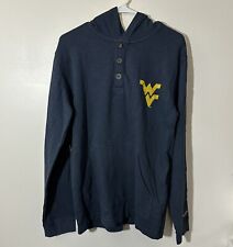 NWT West Virginia University Hooded Sweatshirt Men’s Medium Blue Mountaineers